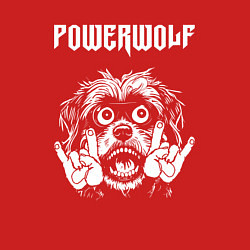 Свитшот хлопковый мужской Powerwolf rock dog, цвет: красный — фото 2