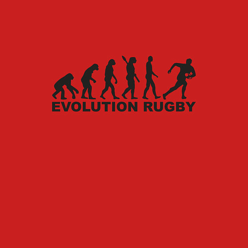 Мужской свитшот Эволюция регби / Красный – фото 3