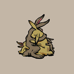 Свитшот хлопковый мужской Объятия семьи, цвет: миндальный — фото 2