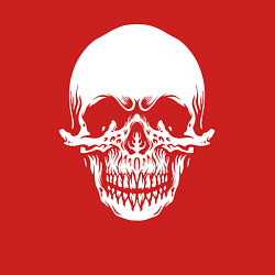 Свитшот хлопковый мужской Scary skull, цвет: красный — фото 2