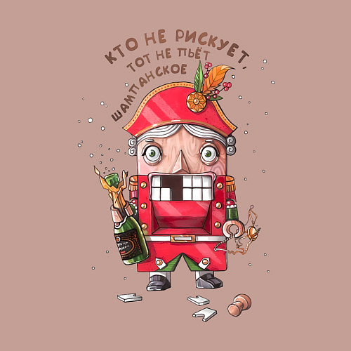 Мужской свитшот Щелкунчик / Пыльно-розовый – фото 3