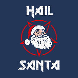 Свитшот хлопковый мужской Да здравствует Санта, цвет: тёмно-синий — фото 2