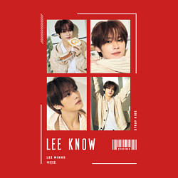 Свитшот хлопковый мужской Lee know stray kids cute, цвет: красный — фото 2