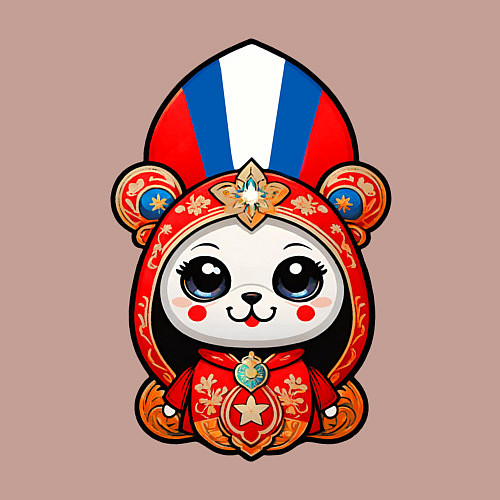 Мужской свитшот Сувенир из России / Пыльно-розовый – фото 3