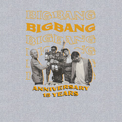 Свитшот хлопковый мужской Big bang 15 лет, цвет: меланж — фото 2