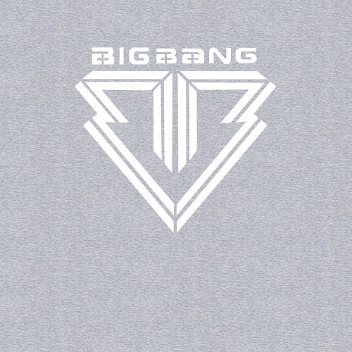 Мужской свитшот Big bang logo / Меланж – фото 3