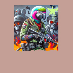 Свитшот хлопковый мужской Cool parrot - special forces, цвет: пыльно-розовый — фото 2