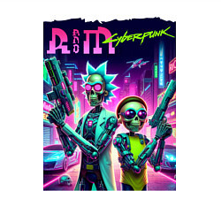 Свитшот хлопковый мужской Rick and Morty - cyberpunk, цвет: белый — фото 2