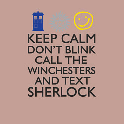 Свитшот хлопковый мужской Sherlock doctor, цвет: пыльно-розовый — фото 2