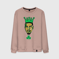 Свитшот хлопковый мужской Jason Tatum, цвет: пыльно-розовый