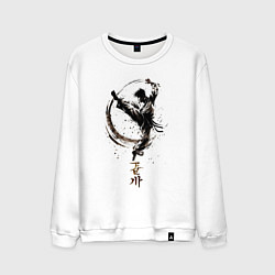 Свитшот хлопковый мужской Неизвестный боец, цвет: белый