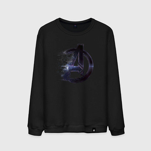 Мужской свитшот Мстители лого рассеивается / Черный – фото 1