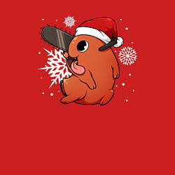 Свитшот хлопковый мужской Новогодний Почита из Человек-бензопила, цвет: красный — фото 2