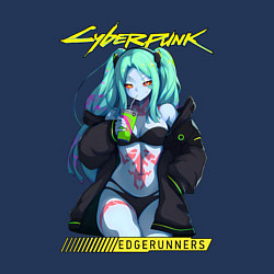 Свитшот хлопковый мужской Edge runners - rebecca, цвет: тёмно-синий — фото 2