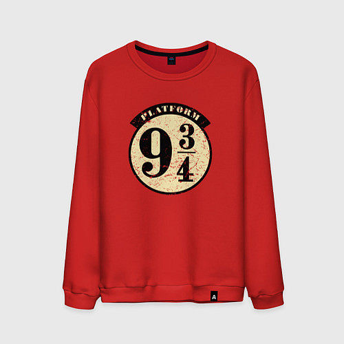 Мужской свитшот Платформа девять и три четверти / Красный – фото 1