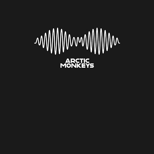 Мужской свитшот Arctic Monkeys logo / Черный – фото 3