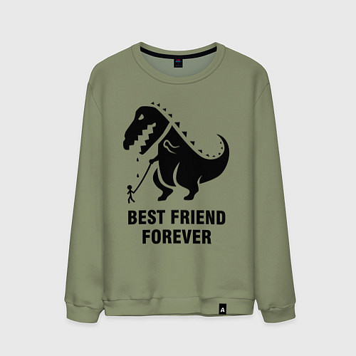 Мужской свитшот Godzilla best friend / Авокадо – фото 1