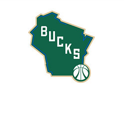 Свитшот хлопковый мужской Bucks team, цвет: белый — фото 2