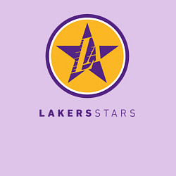 Свитшот хлопковый мужской Lakers stars, цвет: лаванда — фото 2