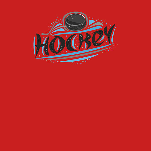 Мужской свитшот Хоккейный стиль / Красный – фото 3