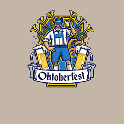 Свитшот хлопковый мужской Oktoberfest man, цвет: миндальный — фото 2