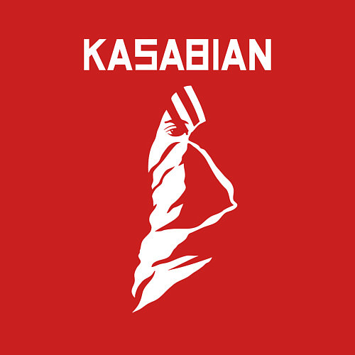 Мужской свитшот Kasabian - logo / Красный – фото 3