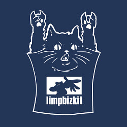 Свитшот хлопковый мужской Limp Bizkit - cat rock, цвет: тёмно-синий — фото 2