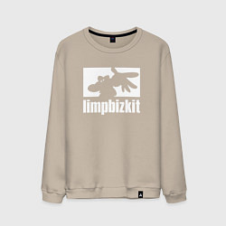 Свитшот хлопковый мужской Limp Bizkit - logo, цвет: миндальный