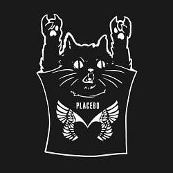 Свитшот хлопковый мужской Placebo - cat rock, цвет: черный — фото 2