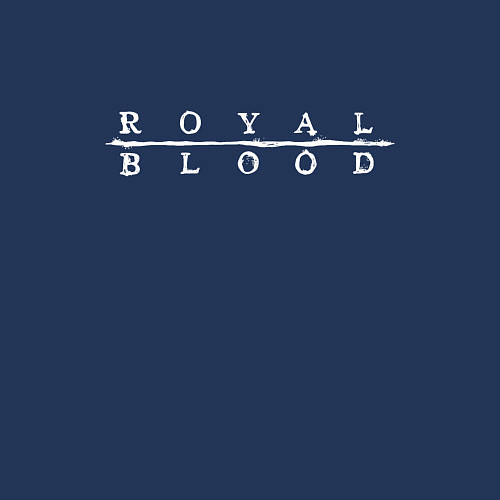 Мужской свитшот Royal Blood - logo / Тёмно-синий – фото 3