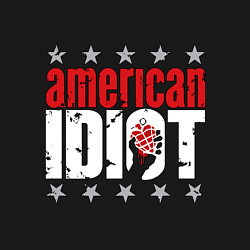 Свитшот хлопковый мужской Green Day - american idiot, цвет: черный — фото 2