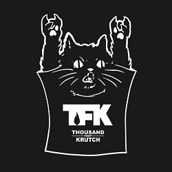 Свитшот хлопковый мужской Thousand Foot Krutch - cat rock, цвет: черный — фото 2