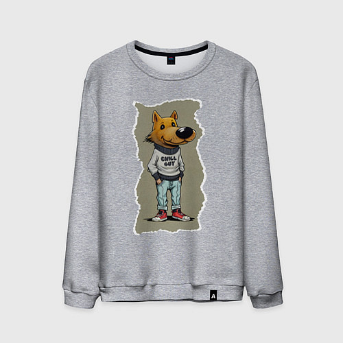 Мужской свитшот Чилловый пацык / Меланж – фото 1