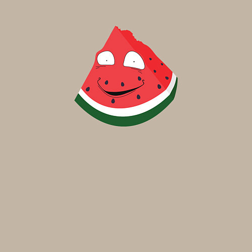 Мужской свитшот Арбуз вынужден улыбаться - мем / Миндальный – фото 3