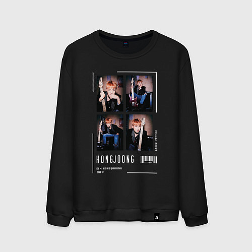 Мужской свитшот Хонджун ateez / Черный – фото 1