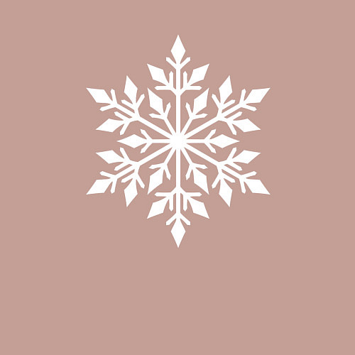 Мужской свитшот Снежинка колючая / Пыльно-розовый – фото 3