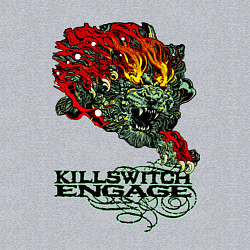 Свитшот хлопковый мужской Грифон killswitch engage, цвет: меланж — фото 2