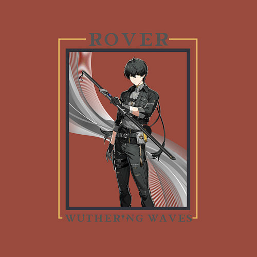 Мужской свитшот Rover Male / Кирпичный – фото 3