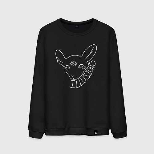 Мужской свитшот Illusions Извне / Черный – фото 1