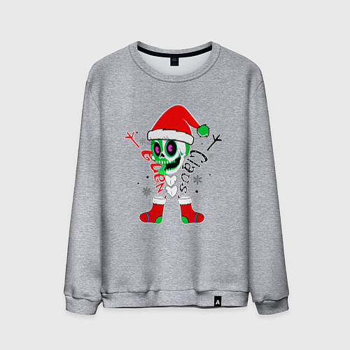Мужской свитшот Скелетон нг / Меланж – фото 1