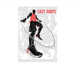 Свитшот хлопковый мужской Easy jumps and live, цвет: белый — фото 2
