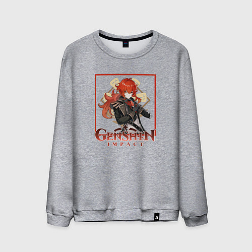 Мужской свитшот Дилюк Рагнвиндр / Меланж – фото 1