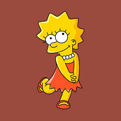 Свитшот хлопковый мужской Lisa Simpson, цвет: кирпичный — фото 2