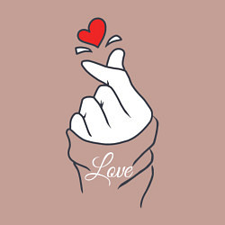 Свитшот хлопковый мужской Знак любви и внимания, цвет: пыльно-розовый — фото 2