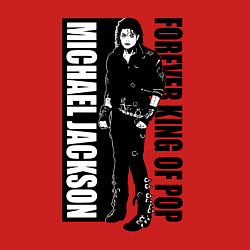 Свитшот хлопковый мужской Michael Jackson - forever king of pop, цвет: красный — фото 2