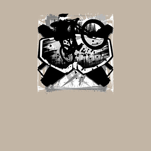 Мужской свитшот Лесные райдеры / Миндальный – фото 3