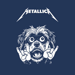 Свитшот хлопковый мужской Metallica rock dog, цвет: тёмно-синий — фото 2