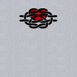 Свитшот хлопковый мужской Сердечный узел, цвет: меланж — фото 2