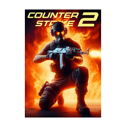 Свитшот хлопковый мужской Counter Strike 2 - gamer, цвет: белый — фото 2