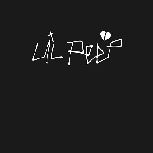 Мужской свитшот Lil Peep playlist bill 2 / Черный – фото 3